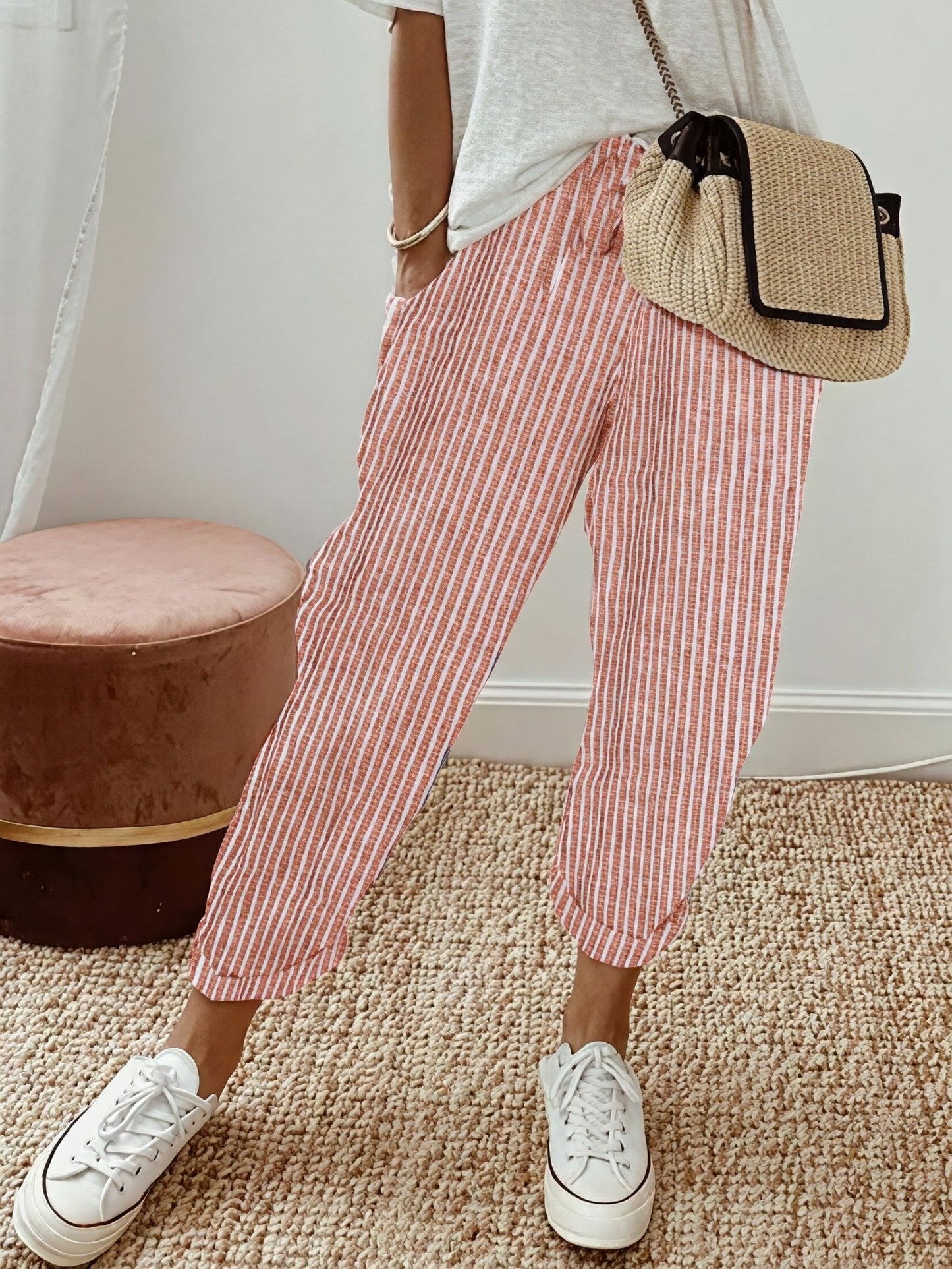 Women's Striped Trousers