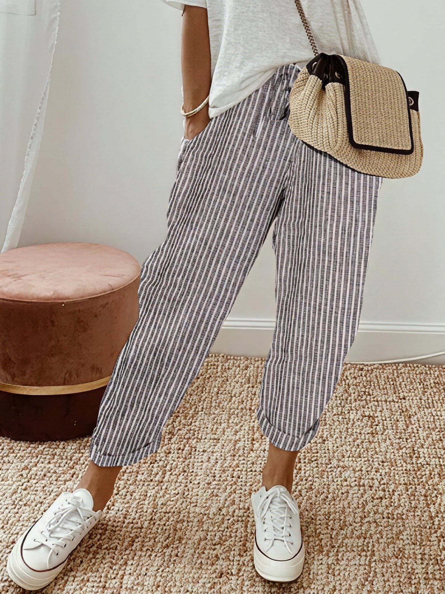 Women's Striped Trousers