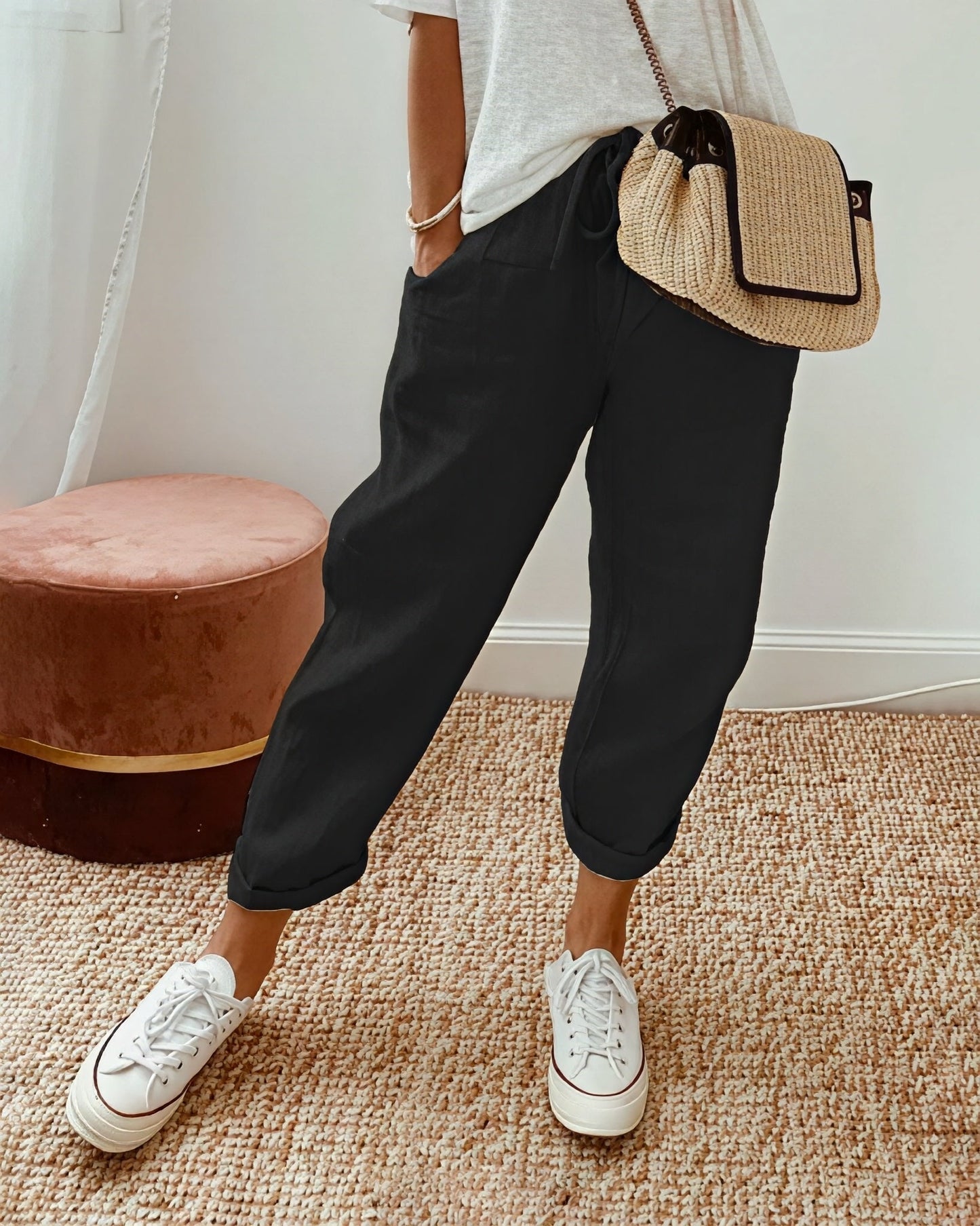Women's Striped Trousers