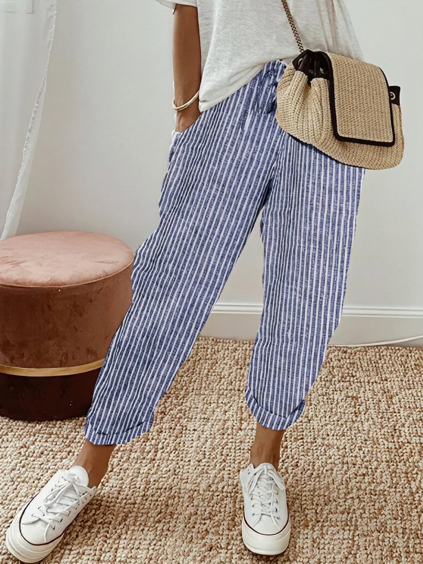 Women's Striped Trousers