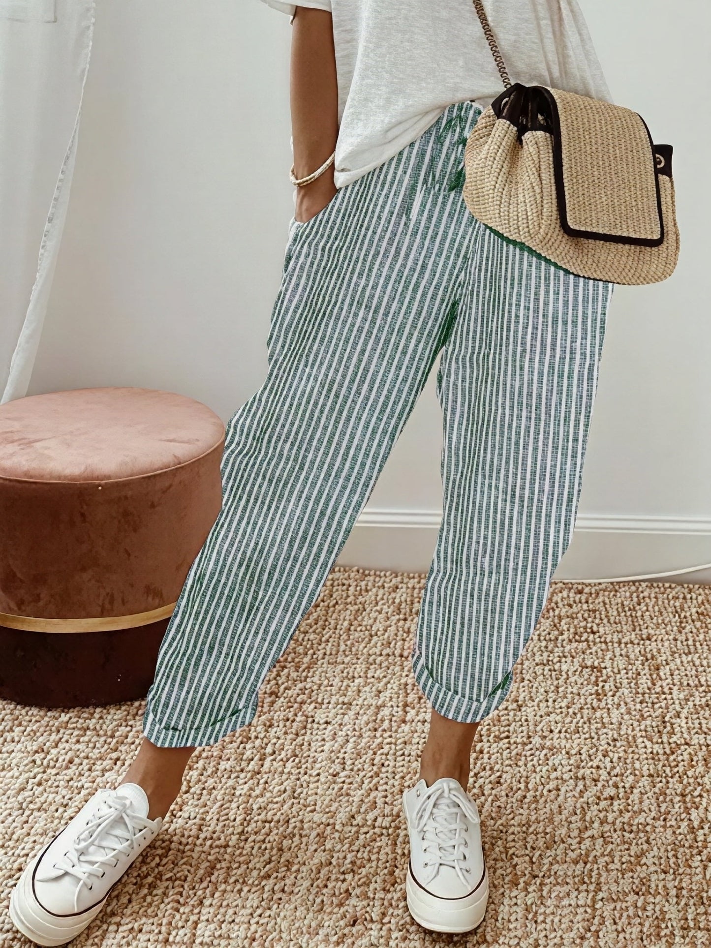 Women's Striped Trousers