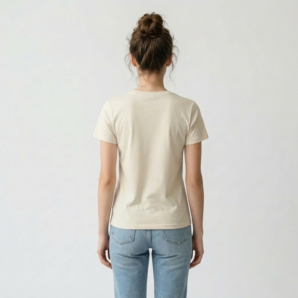 Beige Cotton T-Shirt