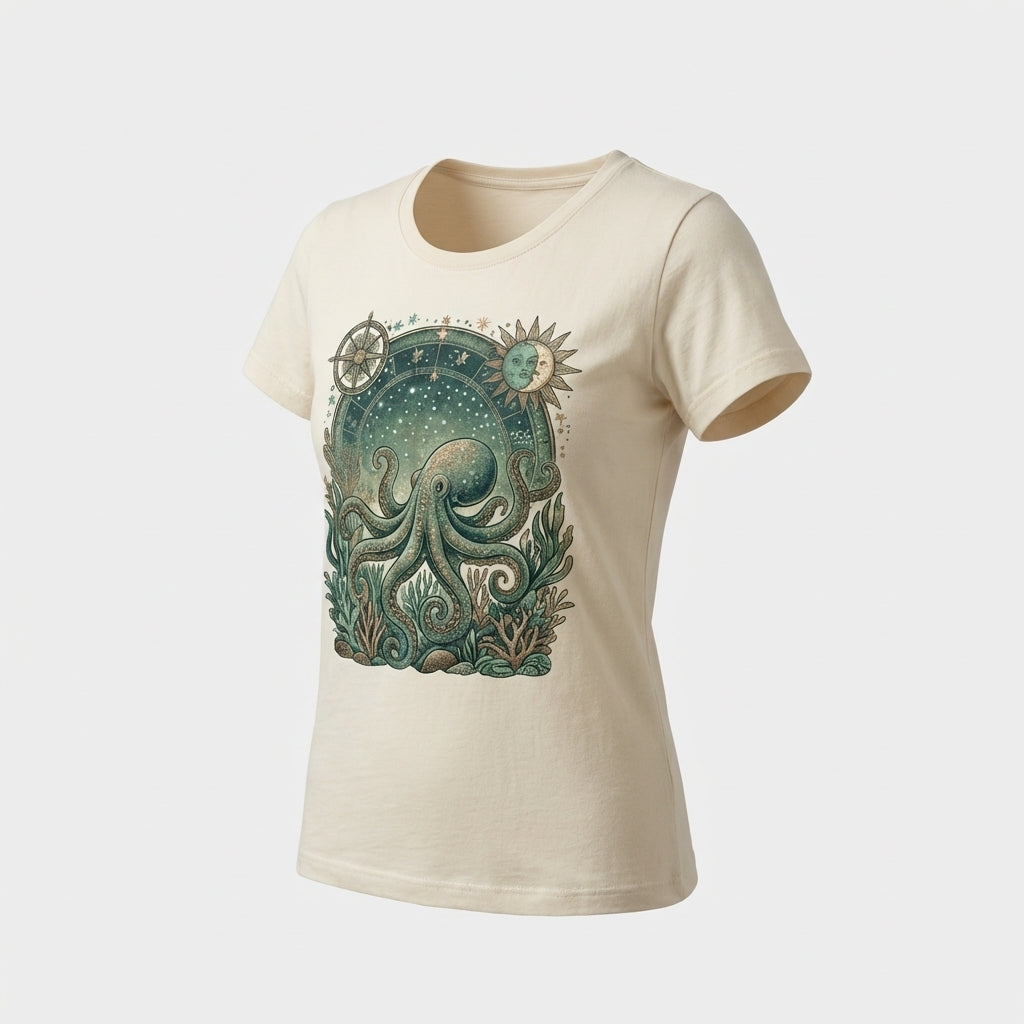 Beige Cotton T-Shirt
