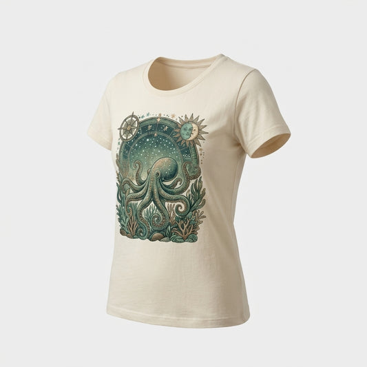 Beige Cotton T-Shirt