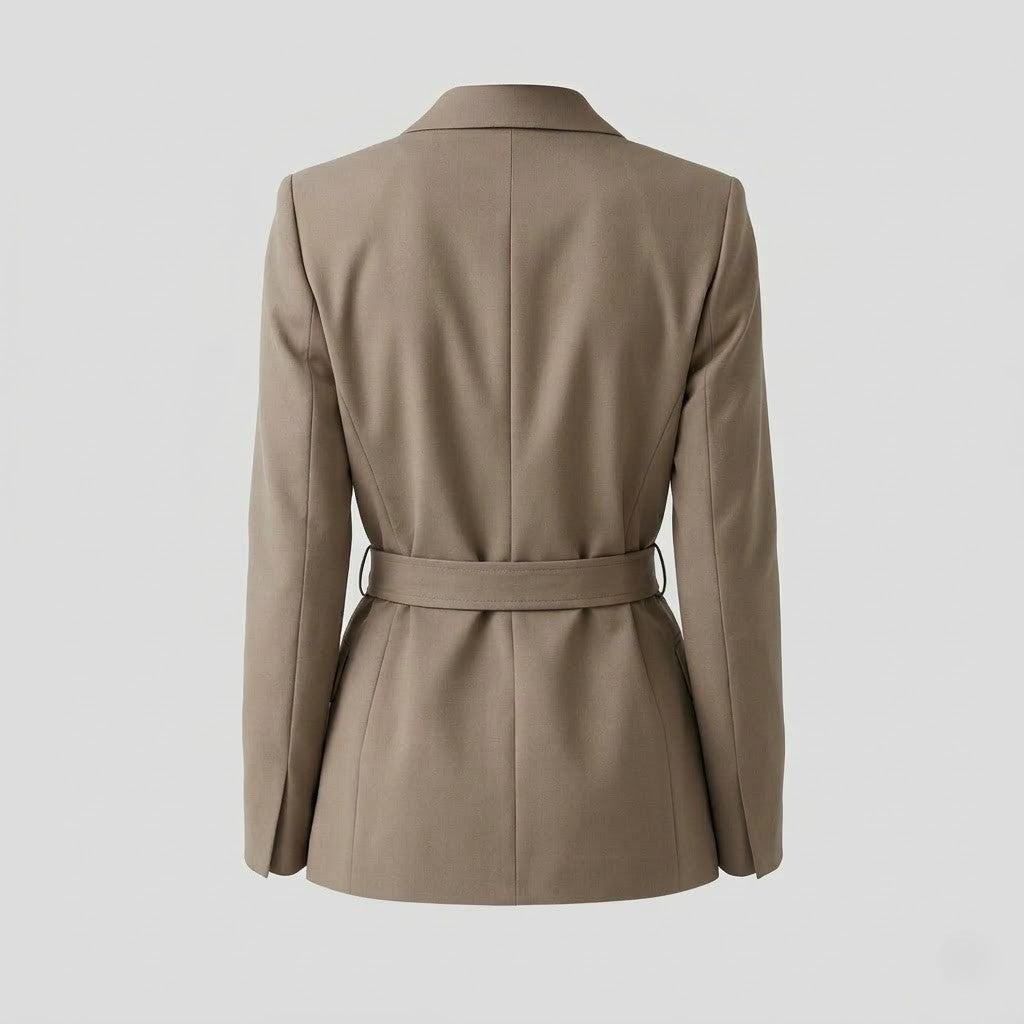 Brown Cotton Blazer