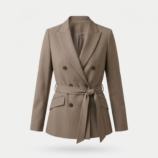 Brown Cotton Blazer