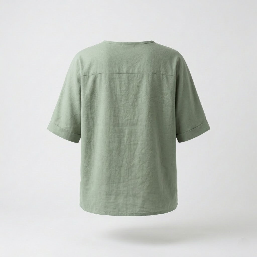 Green Cotton Blouse
