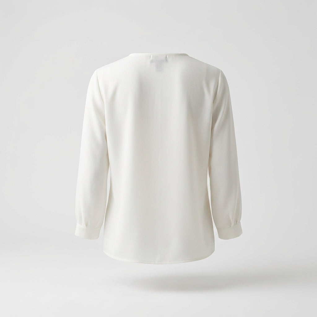 White Chiffon Blouse