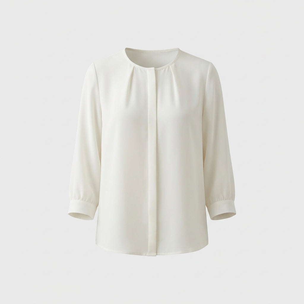 White Chiffon Blouse