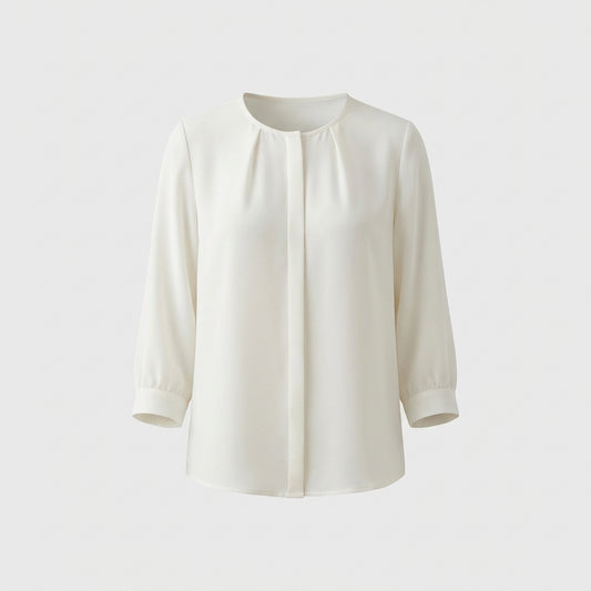White Chiffon Blouse